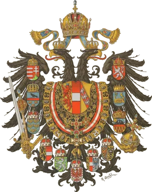 Hungarian_ Coat_of_ Arms_ Detailed_ Illustration PNG Image