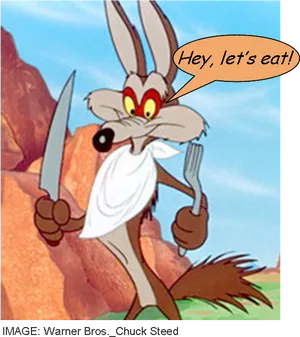 Hungry_ Coyote_ Cartoon_ Character PNG Image