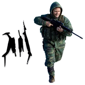 Hunter In Action Png Kvo54 PNG Image