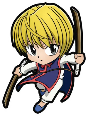 Hunter X Hunter Young Swordsman Sticker PNG Image