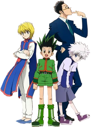 Hunterx Hunter Main Characters PNG Image