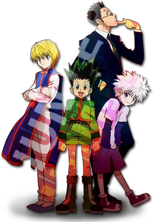 Hunterx Hunter Main Characters PNG Image