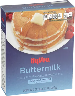 Hy Vee Buttermilk Pancake Mix Box PNG Image