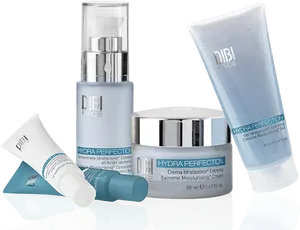 Hydra Perfection Skincare Products PNG Image