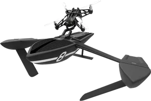 Hydrofoil Equipped Drone PNG Image