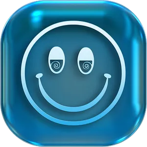 Hypnotic Smiley Icon PNG Image