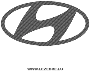 Hyundai Logo Carbon Fiber Texture PNG Image