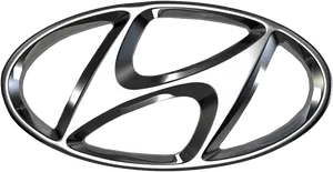 Hyundai Logo3 D Rendering PNG Image