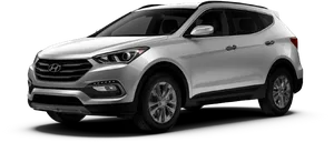 Hyundai S U V Silver Profile View PNG Image