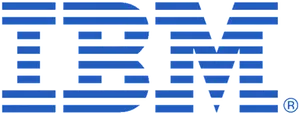 I B M Logo Striped Design PNG Image