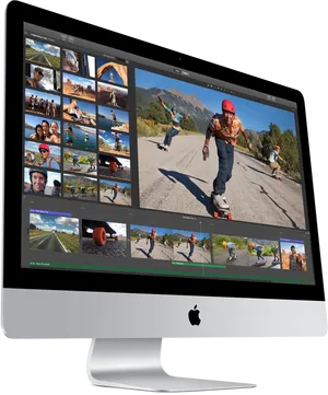 I Mac Displaying Photo Editing Software PNG Image