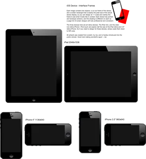 I O S Device Interface Frames PNG Image