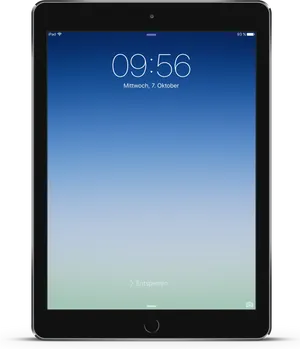 I Pad Lock Screen Display PNG Image