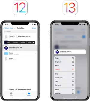 I Phone12vs13 Comparison PNG Image