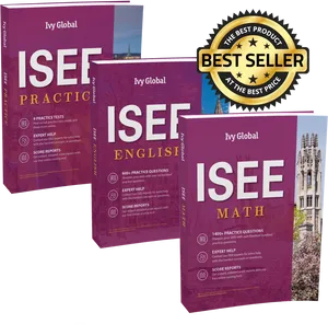 I S E E Practice Books Best Seller Seal PNG Image