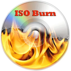 I S O Burn C D Graphic PNG Image