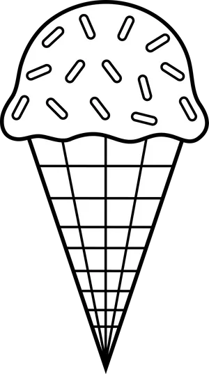 Ice_ Cream_ Cone_ Graphic PNG Image