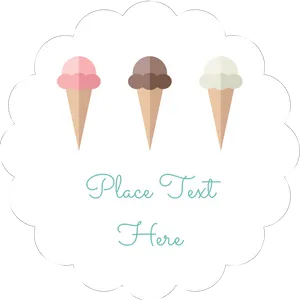 Ice Cream Graphic Template PNG Image