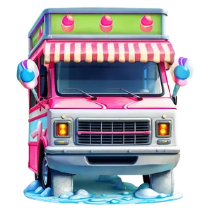 Ice Cream Truck Classic Design Png Ldi97 PNG Image