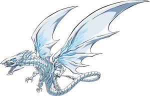 Ice Dragon Illustration PNG Image