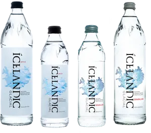 Icelandic Glacial Water Bottles PNG Image