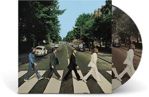 Iconic Abbey Road Crosswalk Vinyl PNG Image