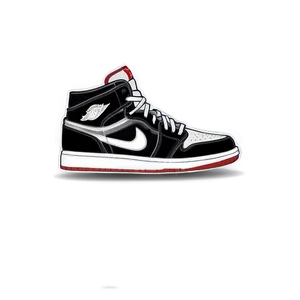 Iconic Air Jordan 1 Silhouette Png 06202024 PNG Image