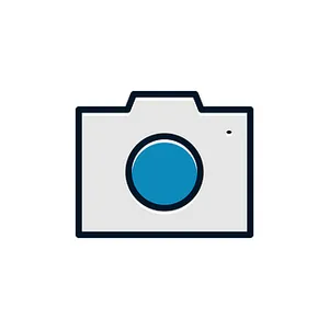 Iconic Camera Graphic PNG Image