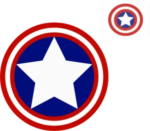 Iconic Circular Superhero Shield Logo PNG Image