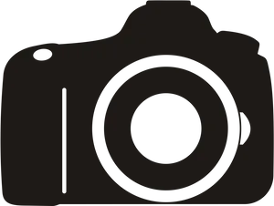 Iconic D S L R Camera Silhouette PNG Image