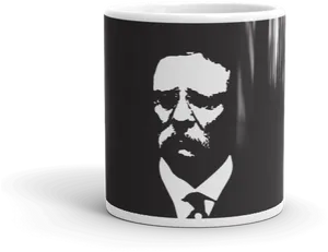 Iconic Figure Mug Design PNG Image