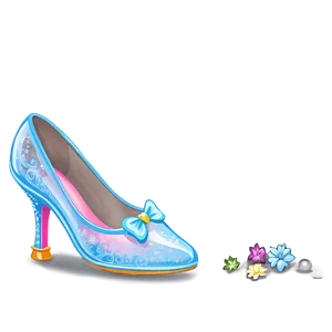 Iconic Glass Slipper Design Png Cbl PNG Image