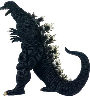 Iconic Godzilla Figure Silhouette PNG Image