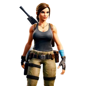 Iconic Lara Croft Fortnite Appearance Png 76 PNG Image