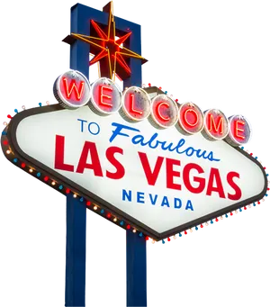 Iconic Las Vegas Sign PNG Image