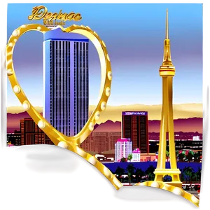 Iconic Las Vegas Skyline Png Hkl41 PNG Image