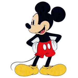 Iconic Mickey Mouse Silhouette Png Rib3 PNG Image