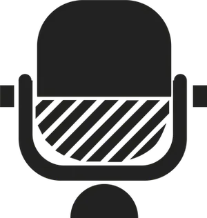 Iconic Microphone Graphic PNG