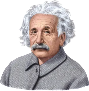 Iconic_ Physicist_ Portrait PNG Image