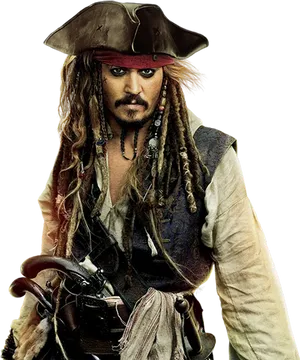 Iconic Pirate Costume PNG Image