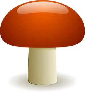 Iconic Red Mushroom Graphic PNG Image