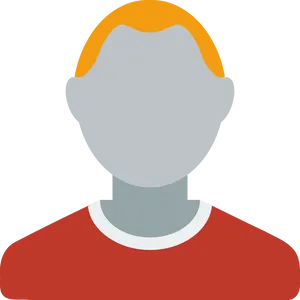 Iconic Red Shirt Avatar PNG Image