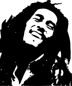 Iconic Reggae Artist Vector PNG Image