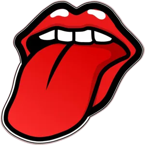 Iconic_ Rock_and_ Roll_ Tongue_ Logo PNG Image