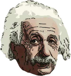 Iconic Scientist Illustration PNG Image