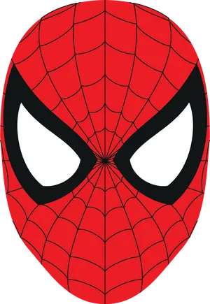 Iconic Spiderman Mask Graphic PNG Image