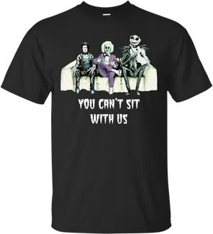 Iconic Trio Beetlejuice T Shirt PNG Image