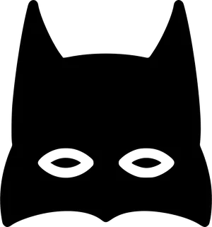 Iconic Vigilante Mask Silhouette PNG Image