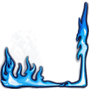 Icy Blue Flames Png Axx PNG Image