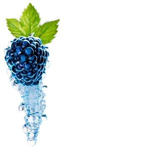 Icy Blue Raspberry Png Kon PNG Image